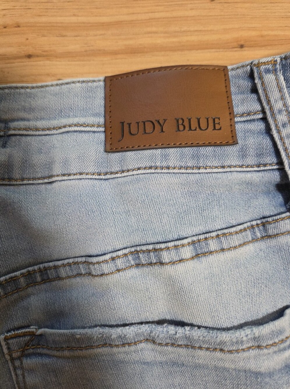 Judy Blue Wide Leg Crop Jeans Womens 20W Light Blue Stretch Denim - Picture 7 of 8
